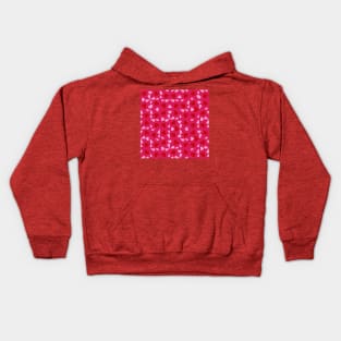 Hot Pink Valentine's Checkers Kids Hoodie